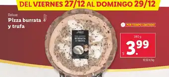 Lidl DELUXE Pizza burrata y trufa oferta