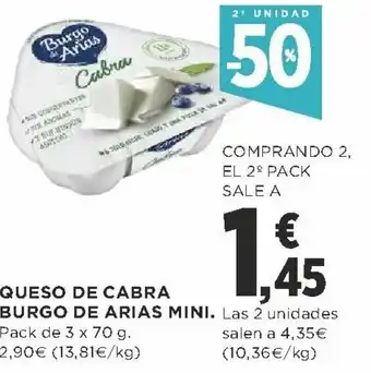 Supercor Queso de Cabra Burgo de Arias Mini oferta
