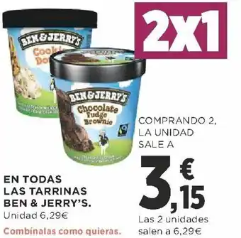 Supercor En Todas Las Tarrinas Ben & Jerry's oferta