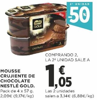 Supercor Mousse Crujiente de Chocolate Nestlé Gold oferta