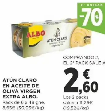 Supercor Atún Claro en Aceite de Oliva Virgen Extra Albo oferta