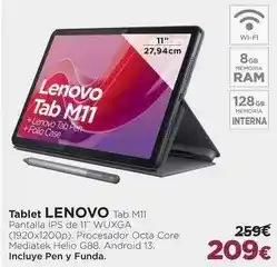 El Corte Inglés Lenovo - tablet tab m11 oferta