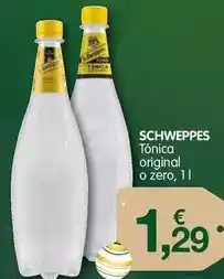 CashDiplo Schweppes - tónica original o zero oferta