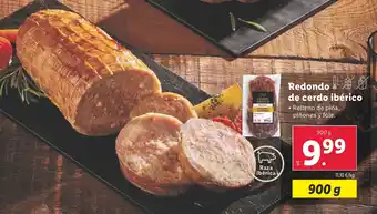 Lidl Redondo de cerdo ibérico oferta