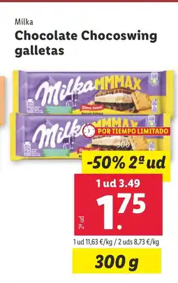 Lidl MILKA Chocolate Chocoswing galletas oferta