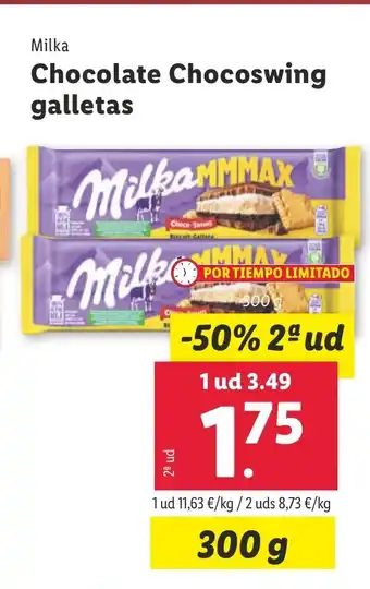 Lidl MILKA Chocolate Chocoswing galletas oferta