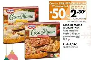 Supermercados Lupa Casa di mama - pizza prosciutto oferta