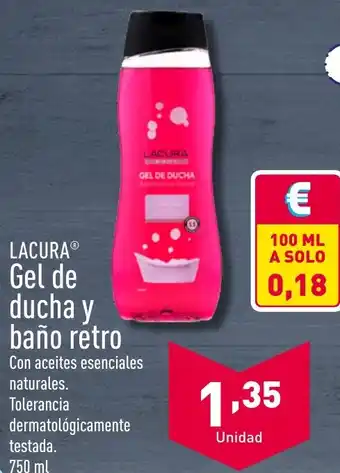 ALDI LACURA® Gel de ducha y baño retro oferta