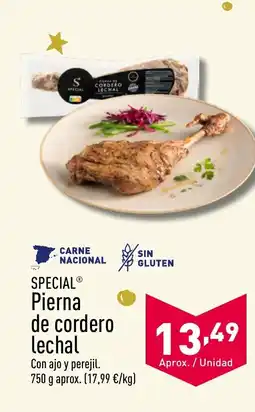 ALDI SPECIALⓇ Pierna de cordero lechal oferta