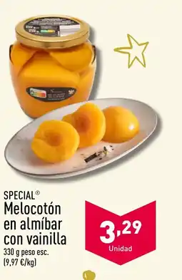 ALDI SPECIAL® Melocotón en almíbar con vainilla oferta