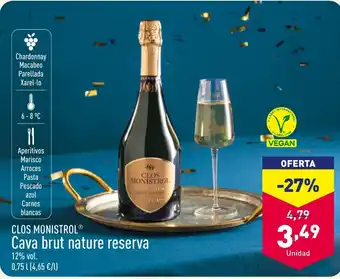 ALDI CLOS MONISTROL® Cava brut nature reserva oferta