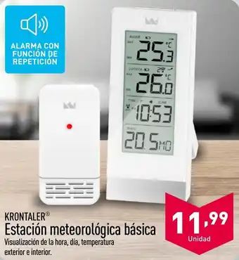 ALDI KRONTALER® Estación meteorológica básica oferta