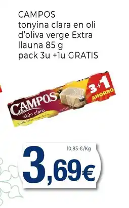 Keisy CAMPOS tonyina clara en oli d'oliva verge Extra llauna oferta