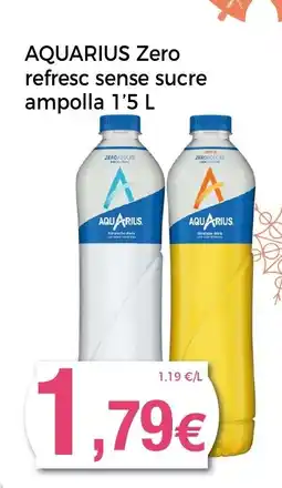 Keisy AQUARIUS Zero refresc sense sucre ampolla oferta