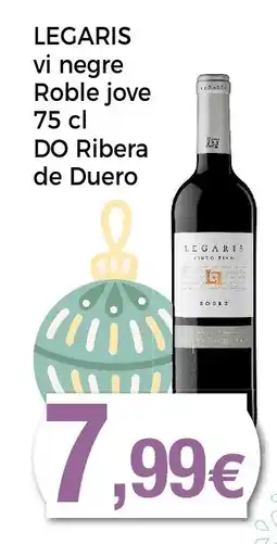 Keisy LEGARIS vi negre Roble jove oferta