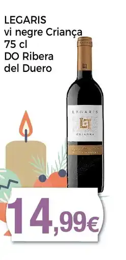 Keisy LEGARIS vi negre Criança DO Ribera del Duero oferta