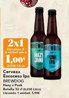 Gadis Brewdog - cerveza escocesa ipa oferta