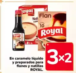 Carrefour En caramelo líquido y preparados para flanes y natillas royal. oferta