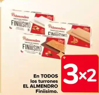 Carrefour En todos los turrones el almendro finiisimo. oferta