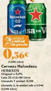 Gadis Heineken - cerveza holandesa oferta