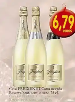 Supermercados Bip Bip Freixenet - cava carta nevada reserva brut, semi o seco oferta