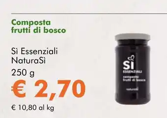 NaturaSí Composta frutti di bosco oferta