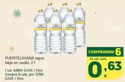 HiperDino Fuente liviana - agua baja en sodio oferta