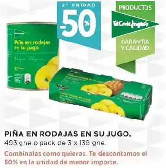 Supercor 50% 2 Unidad Piña en Rodajas en Su Jugo oferta