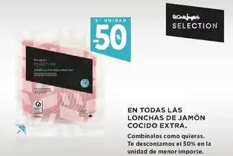 Supercor 50 % 2 Unidad En Todas Las Lonchas de Jamón Cocido Extra oferta