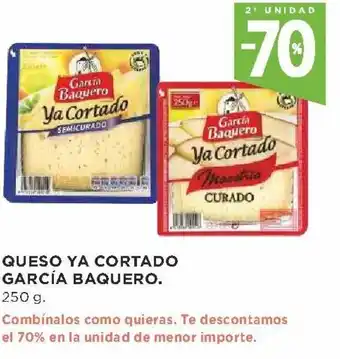 Supercor 70% 2 Unidad Queso Ya Cortado García Baquero oferta