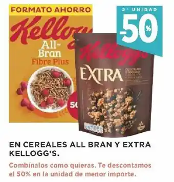 Supercor 50% 2 Unidad En Cereales All Bran Y Extra Kellogg's oferta