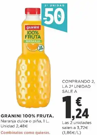 Supercor Granini 100% Fruta oferta