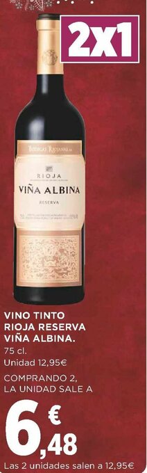 Supercor Vino Tinto Rioja Reserva Viña Albina oferta