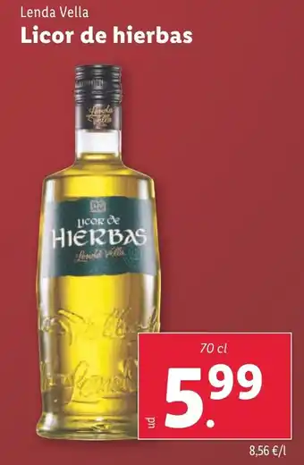 Lidl LENDA VELLA Licor de hierbas oferta