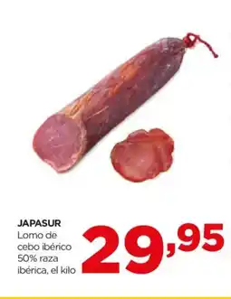 Alimerka JAPASUR Lomo de cebo ibérico oferta