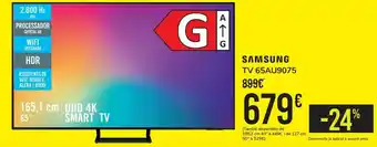 Nespresso Samsung tv 65au9075 oferta