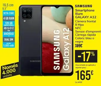 Nespresso Samsung smartphone libre galaxy a12 oferta