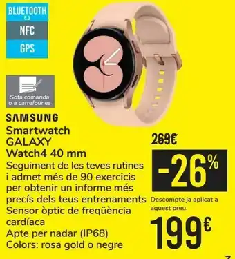 Samsung smartwatch galaxy watch4 40 mm