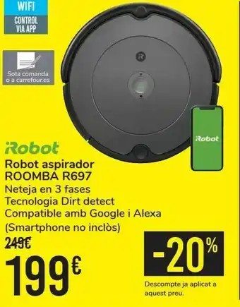 Nespresso Irobot robot aspirador roomba r697 oferta
