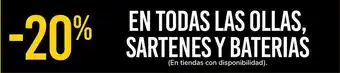 Carrefour Market En todas las ollas, sartes y baterias oferta