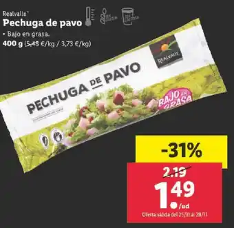 Lidl Pechuga de Pavo 400 g oferta