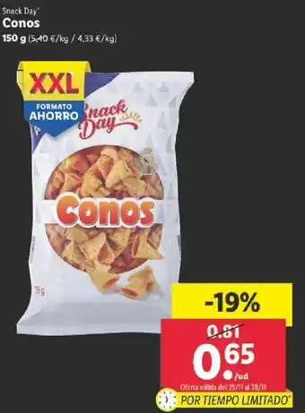 Lidl Conos 150 g oferta