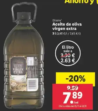 Lidl Aceite de Oliva Virgen Extra 3 L oferta
