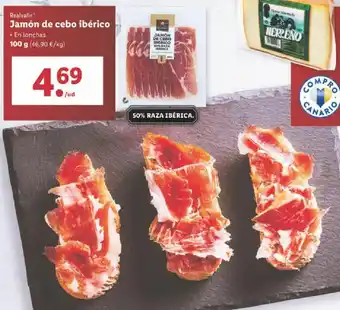 Lidl Jamón de Cebo Ibérico 100 g oferta