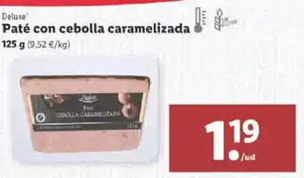Lidl Paté con Cebolla Caramelizada 125 g oferta