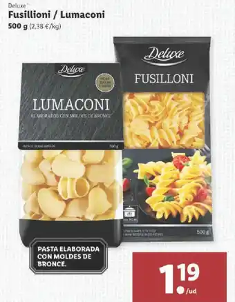 Lidl Fusillioni / Lumaconi 500 g oferta