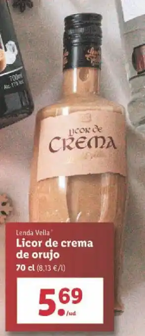 Lidl Licor de Crema de Orujo 70 cl oferta