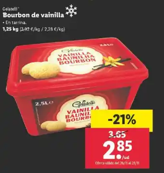 Lidl Bourbon de Vainilla 1.25 kg oferta