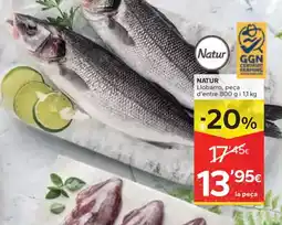 Caprabo NATUR Llobarro, peça d'entre oferta