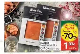 Caprabo MARTIKO Salmó fumat oferta